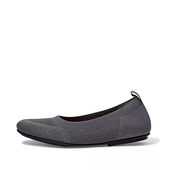 FitFlop ALLEGRO Airyknit Ballerina Sko Grå | 78125912