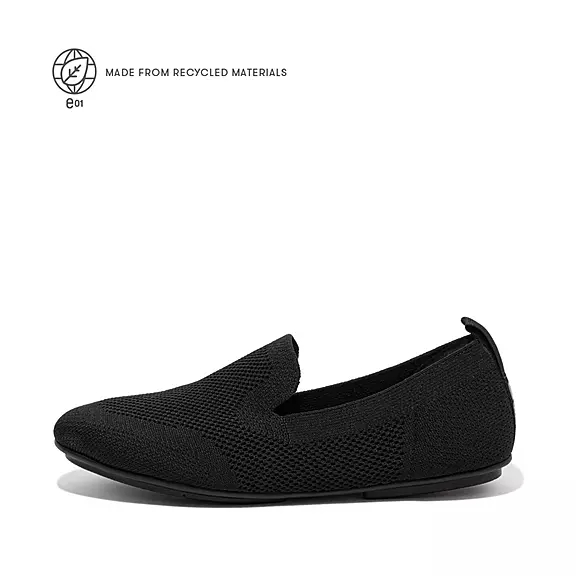 FitFlop ALLEGRO E01 Multi-Knit Loafers Mørkeblå | 85601307