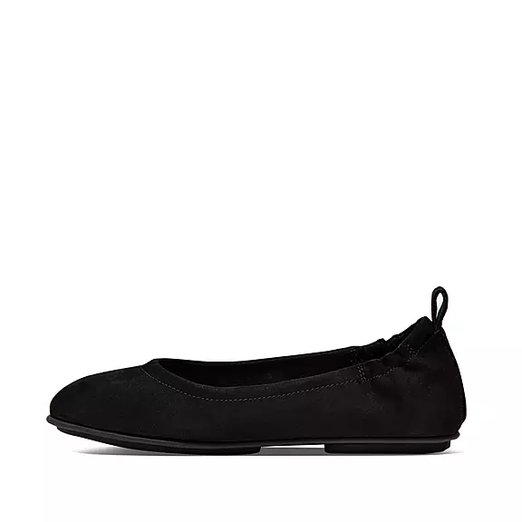FitFlop ALLEGRO Ruskind Ballerina Sko Sort | 58291450