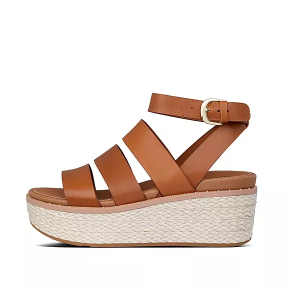 FitFlop ELOISE Espadrillos Kilehæl Sandaler LyseBrune | 30836237