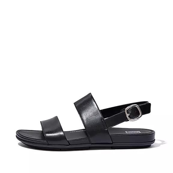 FitFlop GRACIE Læder Sandaler Med Rem Sort | 11436366