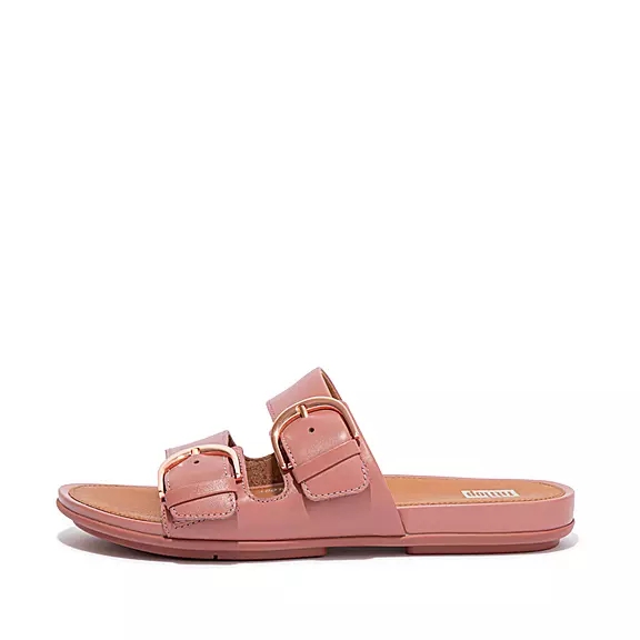 FitFlop GRACIE Přezkou Læder Badesandaler Lyserød | 35965099