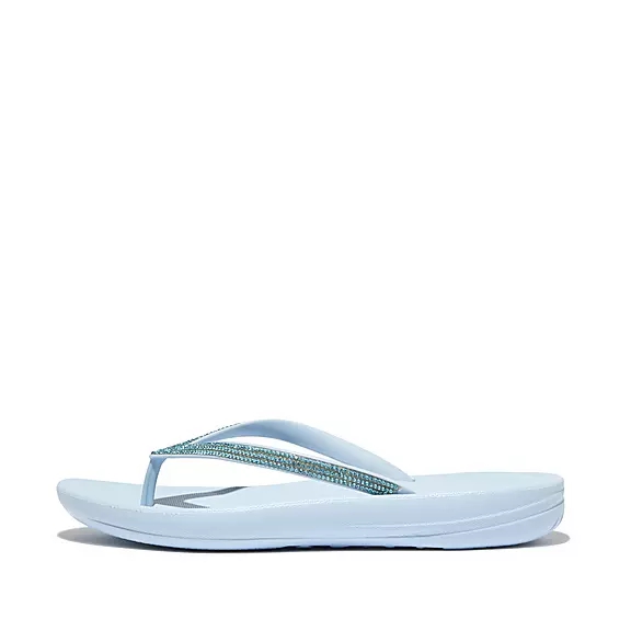 FitFlop IQUSHION Sparkle Klipklapper Blå | 29627665