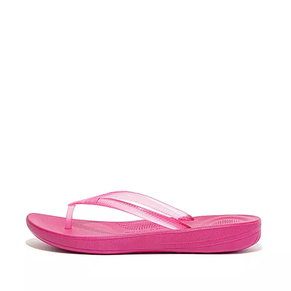FitFlop IQUSHION Transparent Klipklapper Fuchsia | 10939498