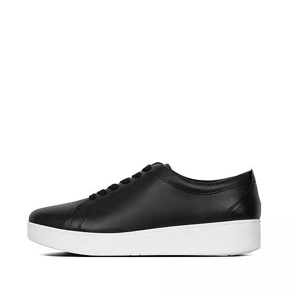 FitFlop RALLY Læder Sneakers Sort | 40733897