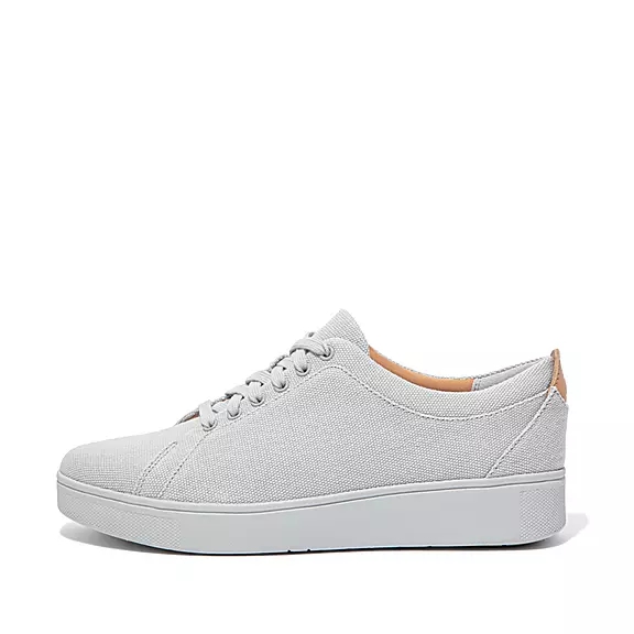 FitFlop RALLY Lærred Sneakers Grå | 83493823
