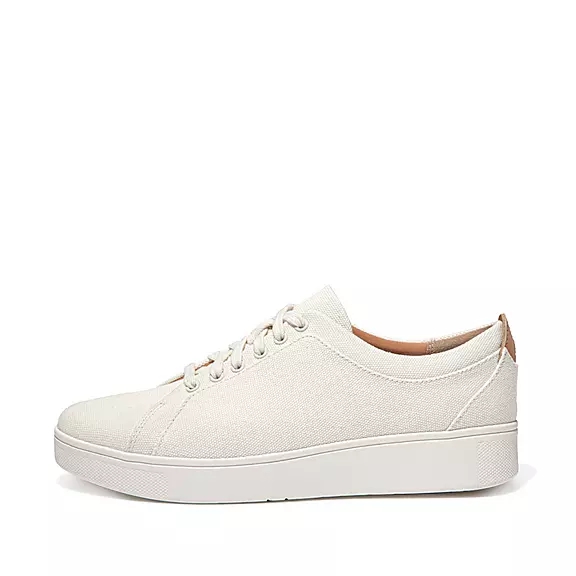 FitFlop RALLY Lærred Sneakers Hvide | 29918840