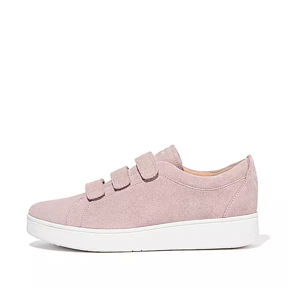 FitFlop RALLY Páskové Ruskind Sneakers LyseLilla | 96766743
