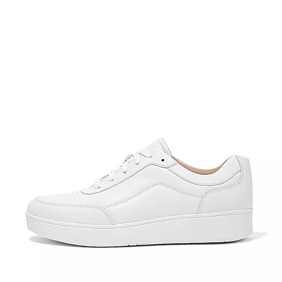 FitFlop RALLY X Læder Sneakers Hvide | 73331564