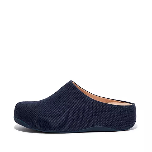 FitFlop SHUV Lærred Træsko Mørkeblå | 92388859