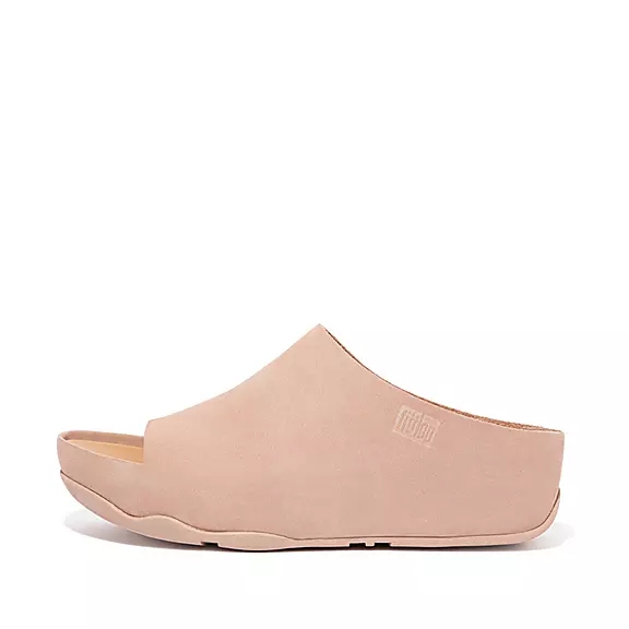 FitFlop SHUV Nubuck Badesandaler Beige | 79083061