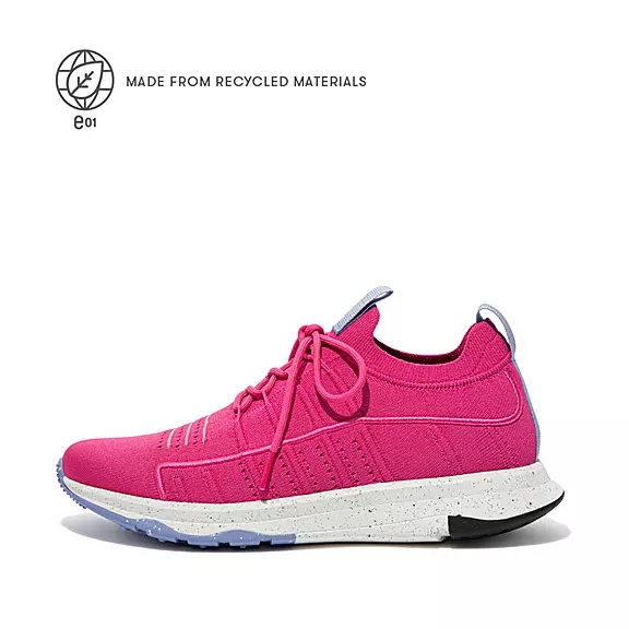 FitFlop VITAMIN FF E01 Knit Sports Sneakers Fuchsia | 17947522