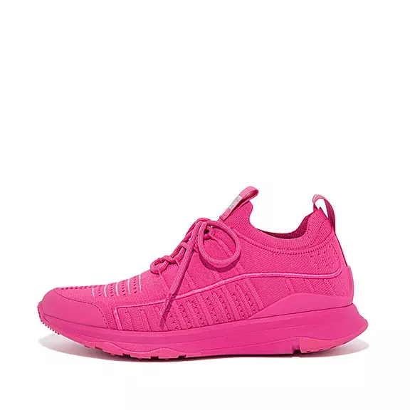 FitFlop VITAMIN FF Knit Sports Sneakers Fuchsia | 20065789