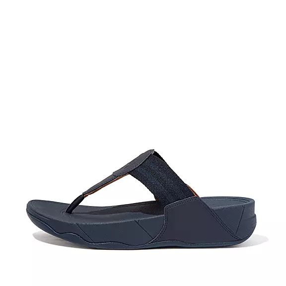 FitFlop WALKSTAR Webbing Sandaler Med Tåstolpe Mørkeblå | 67124368
