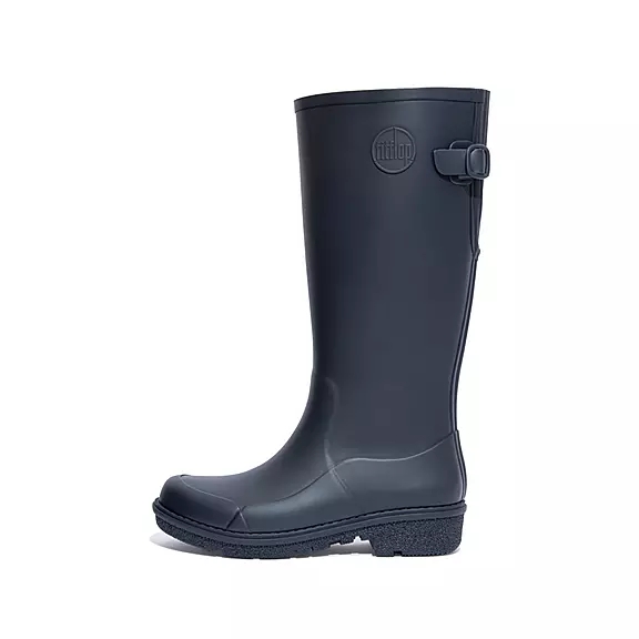 FitFlop WONDERWELLY Høje Gummistøvler Mørkeblå | 89483185