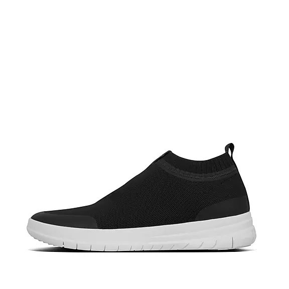 FitFlop ÜBERKNIT Slip-On Sneakers Sort | 89957296