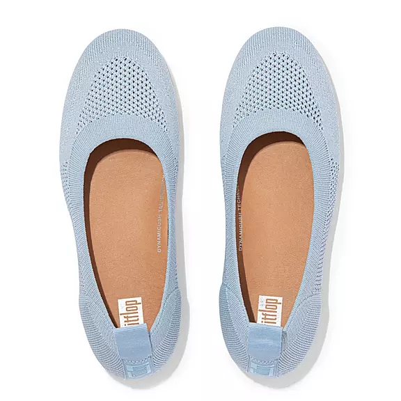 FitFlop ALLEGRO Airyknit Ballerina Sko Blå | 88611500