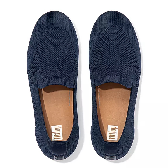 FitFlop ALLEGRO E01 Multi-Knit Loafers Mørkeblå | 34384172