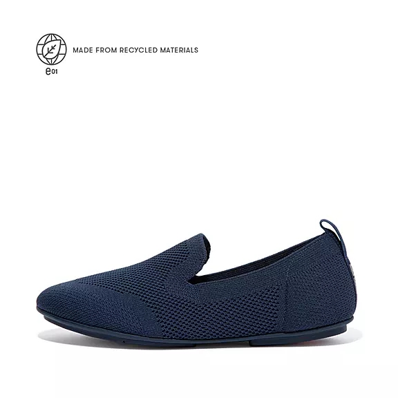 FitFlop ALLEGRO E01 Multi-Knit Loafers Mørkeblå | 34384172