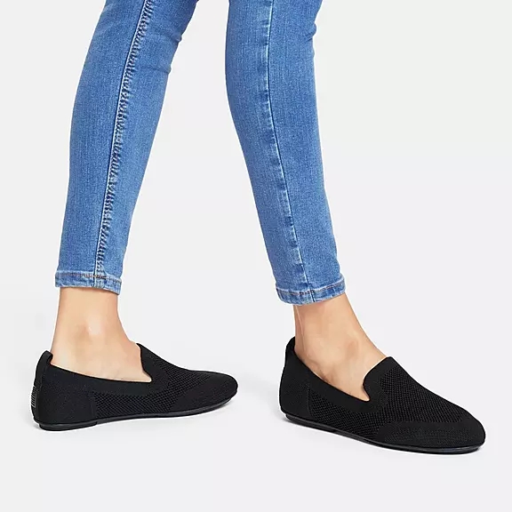 FitFlop ALLEGRO E01 Multi-Knit Loafers Mørkeblå | 85601307
