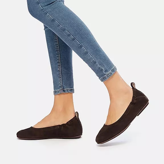 FitFlop ALLEGRO Ruskind Ballerina Sko Brune | 74346421