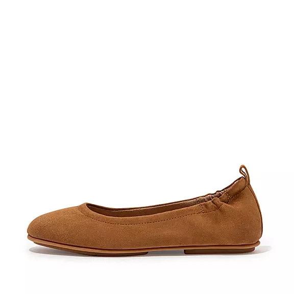 FitFlop ALLEGRO Ruskind Ballerina Sko LyseBrune | 43300996