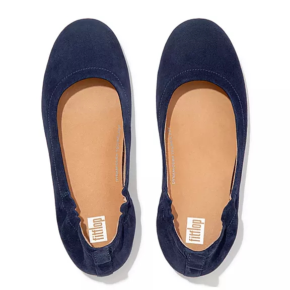 FitFlop ALLEGRO Ruskind Ballerina Sko Mørkeblå | 79030941