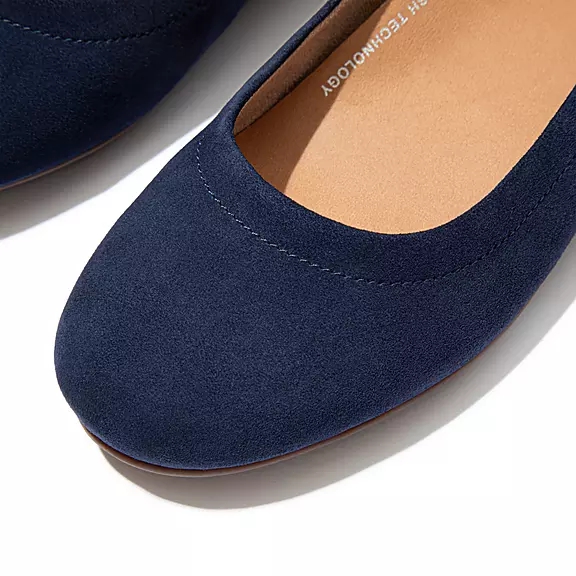 FitFlop ALLEGRO Ruskind Ballerina Sko Mørkeblå | 79030941