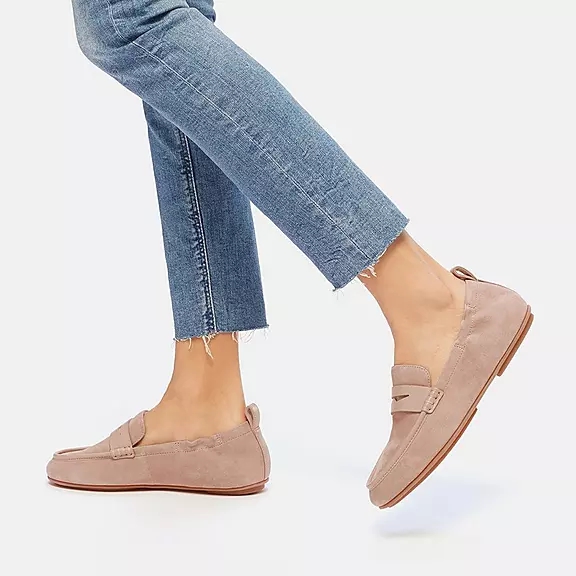 FitFlop ALLEGRO Ruskind Penny Loafers Beige | 75290941