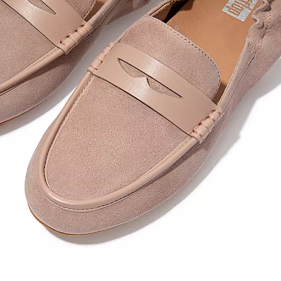 FitFlop ALLEGRO Ruskind Penny Loafers Beige | 75290941