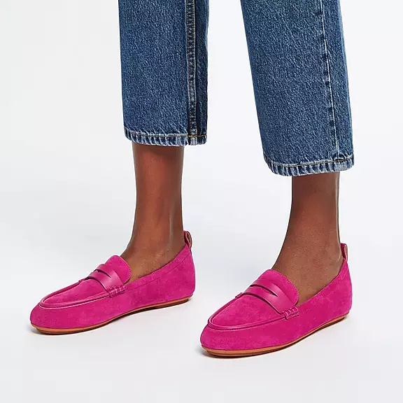 FitFlop ALLEGRO Ruskind Penny Loafers Fuchsia | 40817472