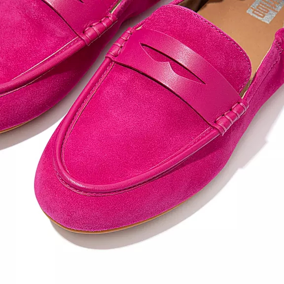 FitFlop ALLEGRO Ruskind Penny Loafers Fuchsia | 40817472