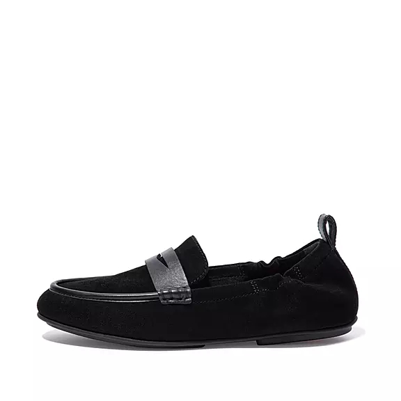FitFlop ALLEGRO Ruskind Penny Loafers Sort | 13675788
