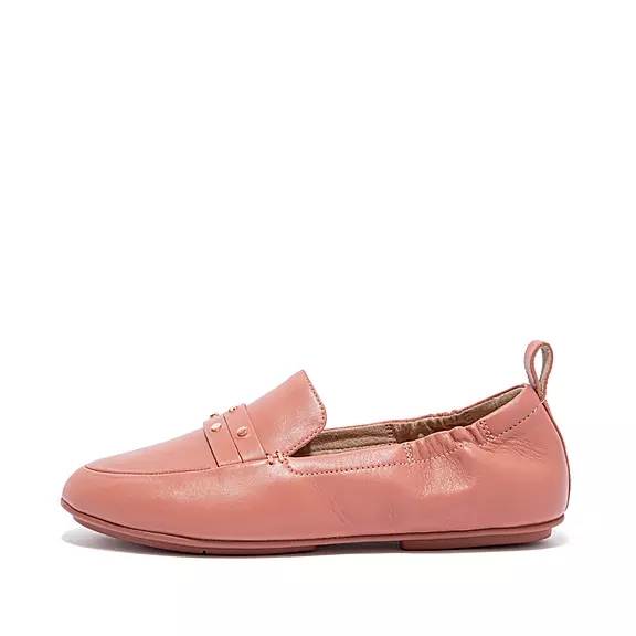 FitFlop ALLEGRO Studded Læder Loafers Lyserød | 28944815