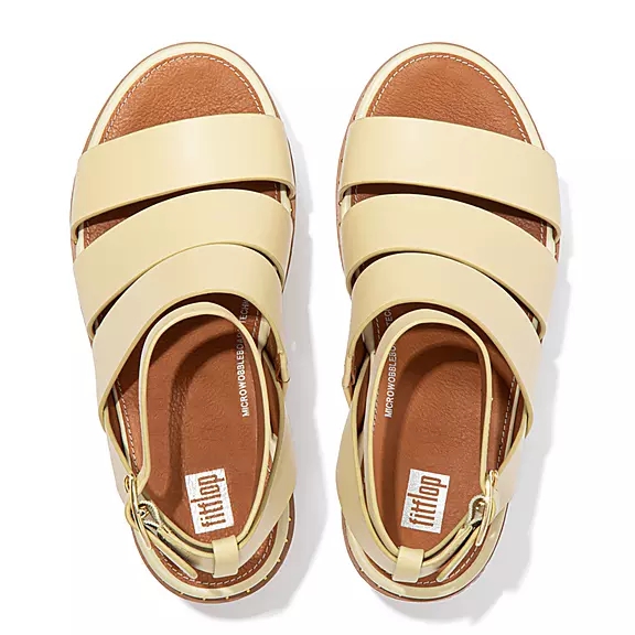 FitFlop ELOISE Espadrillos Kilehæl Sandaler Gul | 11403832