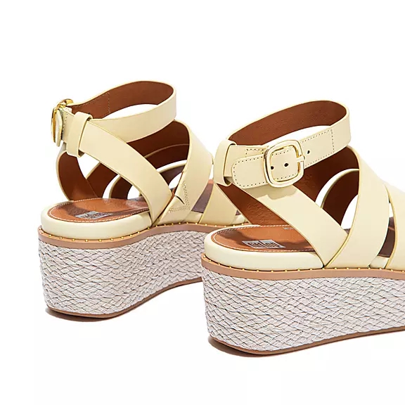 FitFlop ELOISE Espadrillos Kilehæl Sandaler Gul | 11403832