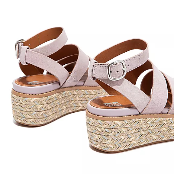 FitFlop ELOISE Espadrillos Ruskind Kilehæl Sandaler Lyserød | 37492260