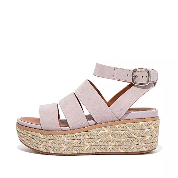 FitFlop ELOISE Espadrillos Ruskind Kilehæl Sandaler Lyserød | 37492260