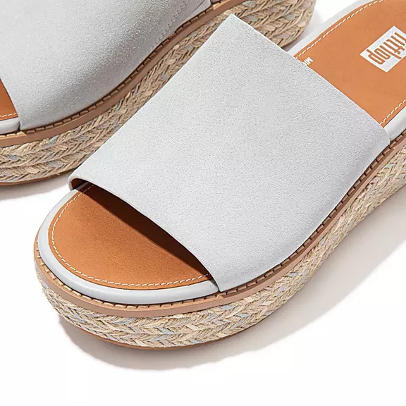FitFlop ELOISE Espadrillos Ruskind Wedge Plateau Sandaler Grå | 90971163