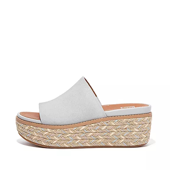 FitFlop ELOISE Espadrillos Ruskind Wedge Plateau Sandaler Grå | 90971163