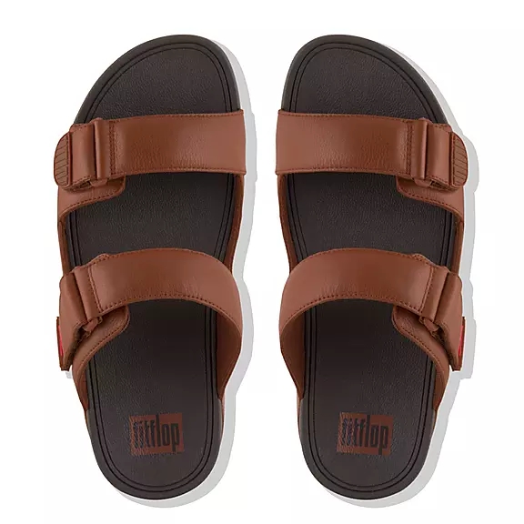 FitFlop GOGH Læder Badesandaler MørkeBrune | 10070906
