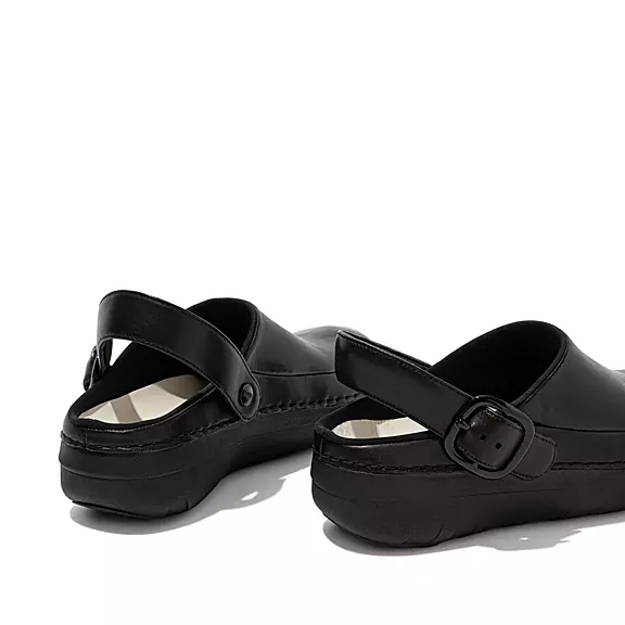 FitFlop GOGH PRO Superlight Læder Træsko Sort | 55154321