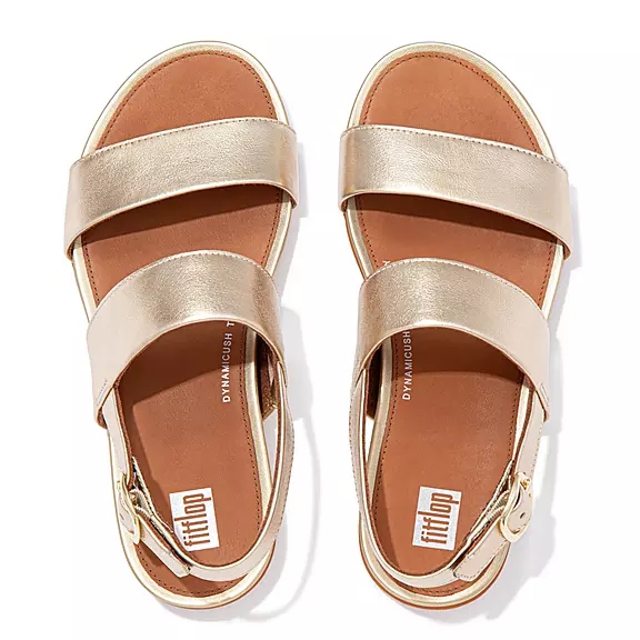 FitFlop GRACIE Læder Sandaler Med Rem Guld | 62210103