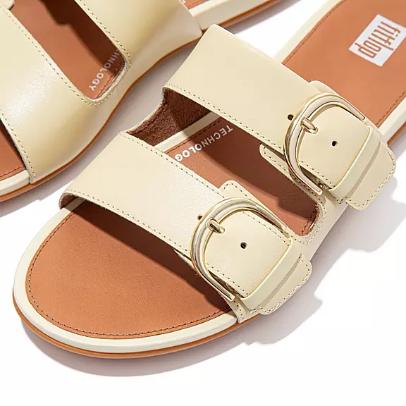 FitFlop GRACIE Přezkou Læder Badesandaler Gul | 34006609