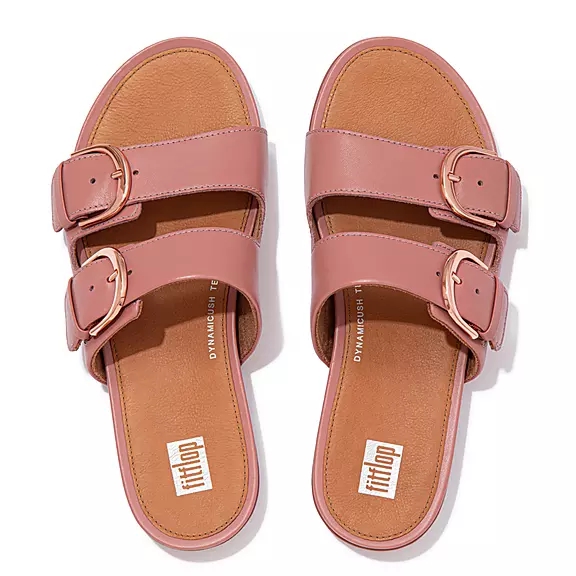 FitFlop GRACIE Přezkou Læder Badesandaler Lyserød | 35965099