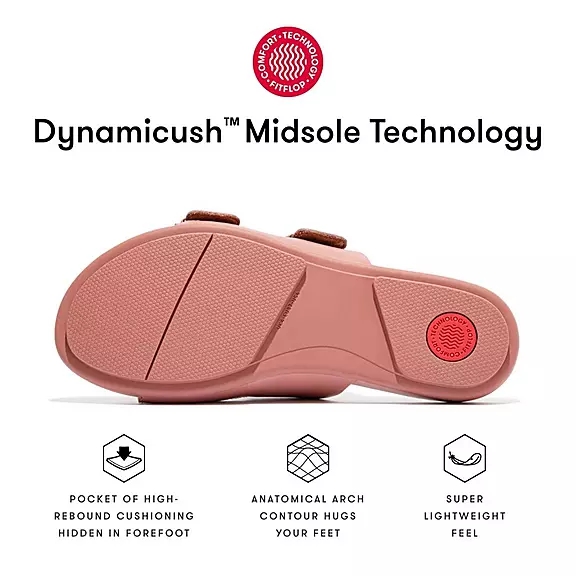 FitFlop GRACIE Přezkou Læder Sandaler Med Tåstolpe LyseBrune | 57681340