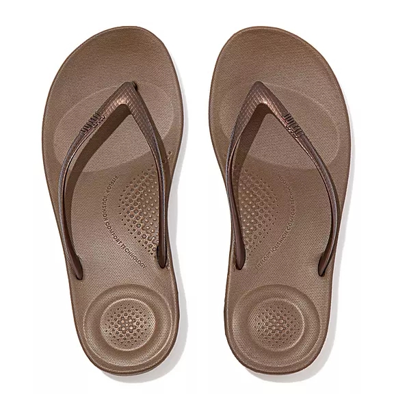 FitFlop IQUSHION Ergonomic Klipklapper Chokolade | 18639901