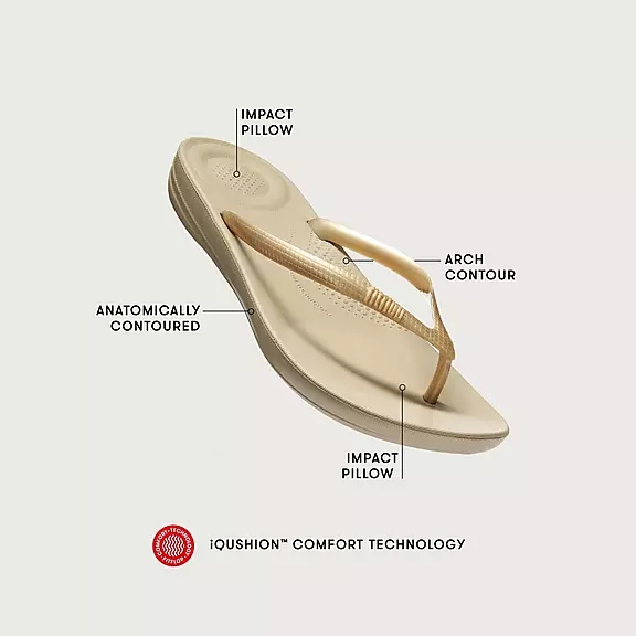 FitFlop IQUSHION Ergonomic Klipklapper Chokolade | 18639901