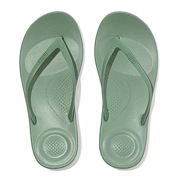 FitFlop IQUSHION Ergonomic Klipklapper Grøn | 77736975