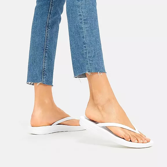 FitFlop IQUSHION Ergonomic Klipklapper Hvide | 94780789